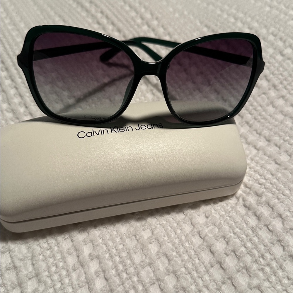 Calvin Klein Dark Green Sunglasses